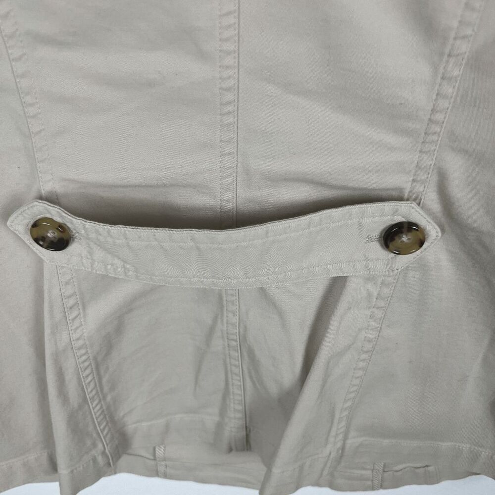 Talbots khaki button down jacket- size 4 - Picture 4 of 6